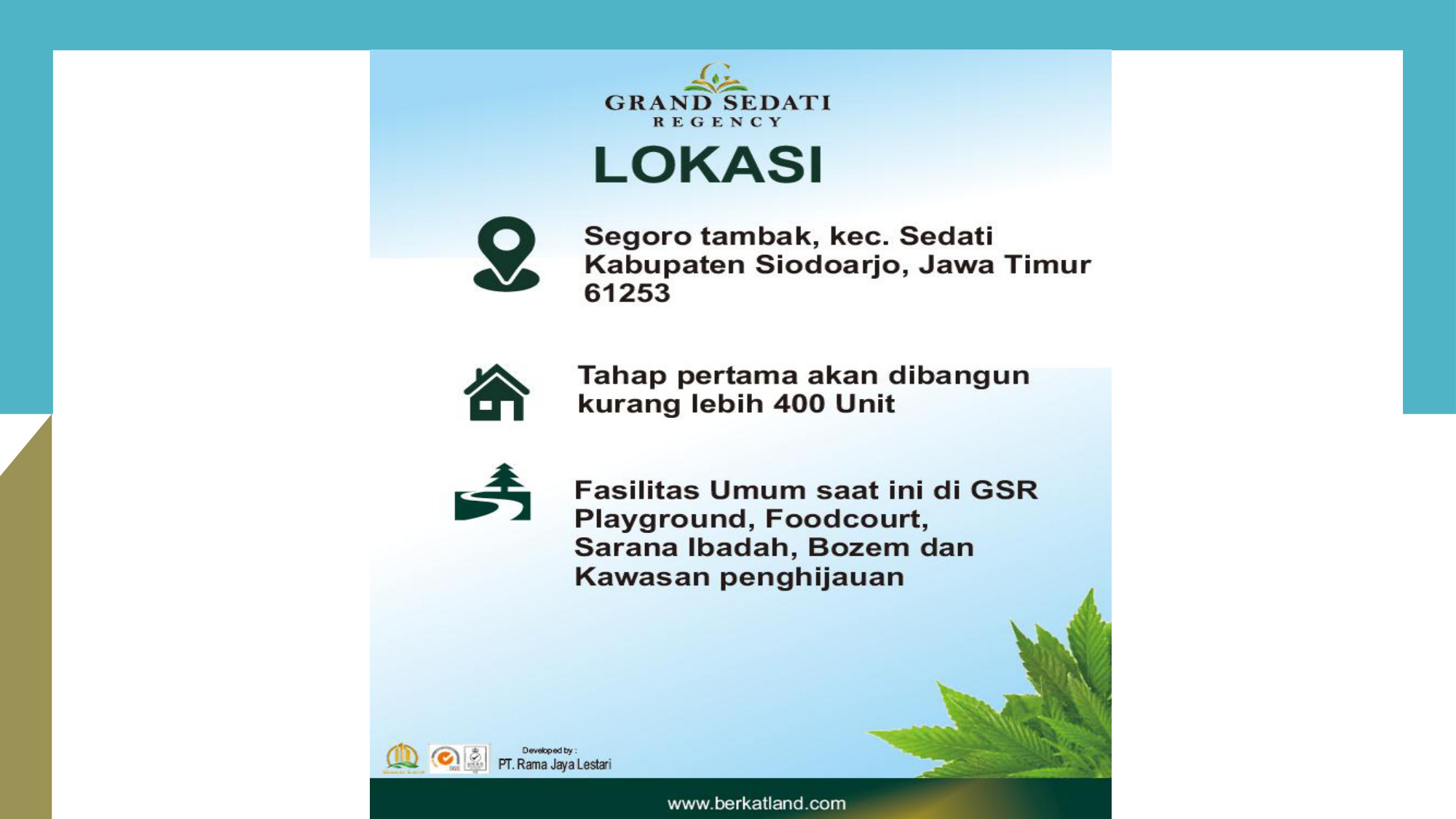 Grand Sedati Regency Type Milan